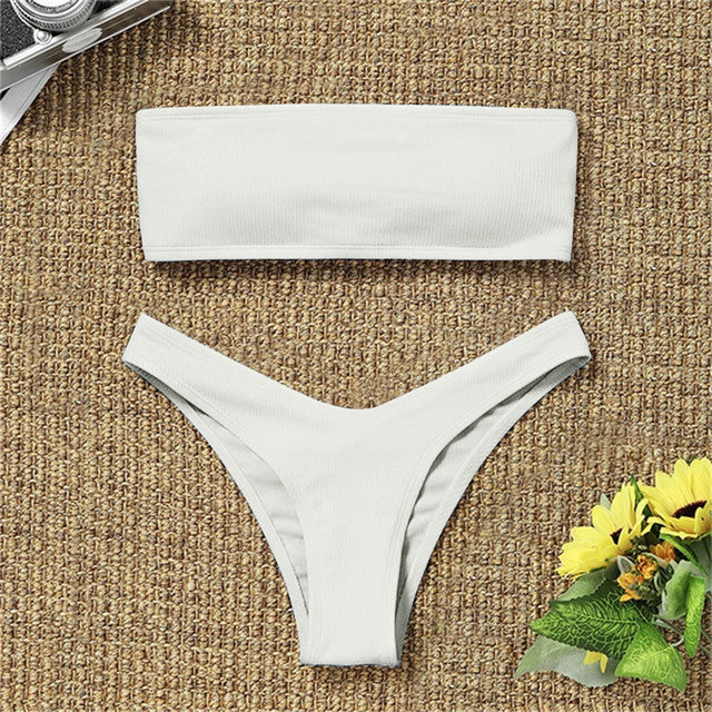 Fashion Thong Bikini 2021 Women Bequini Swimwear Summer Bathing Suit Push Up Padded Swimsuit Sexy Monokini Drop Shipping #P