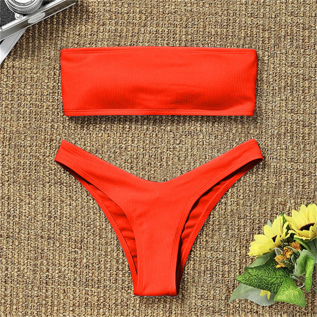 Fashion Thong Bikini 2021 Women Bequini Swimwear Summer Bathing Suit Push Up Padded Swimsuit Sexy Monokini Drop Shipping #P