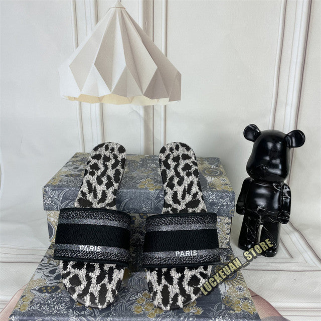 Women Sandals Woman Shoe Slipper Embroider Sandals Summer 2022 Women Slides Slipper Woman Flip Flop Slippers Floral Print